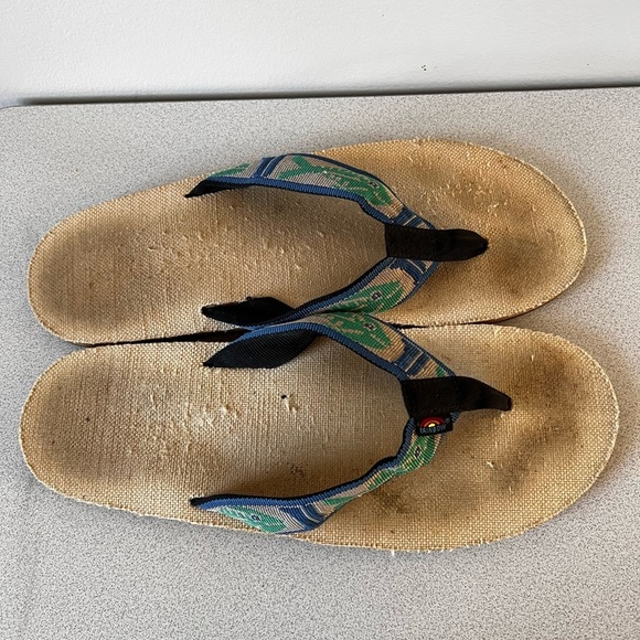 Rainbow Sandals Men’s Hemp Single Layer Fish Strap Sandals Size XXL 12-13.5 - Picture 4 of 8